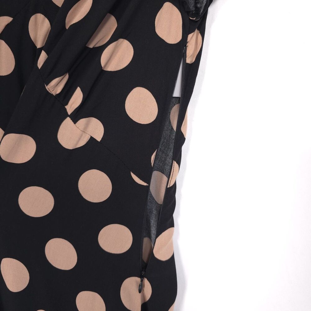 ANTHROPOLOGIE BEACH RIOT Women's New ELODIE Maxi Dress MEDIUM Polka Dot Flutter - Picture 9 of 13